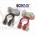 OkaeYa 2Pcs Alloy Positive & Nagative Car Battery Terminal Clamp Clips Connector